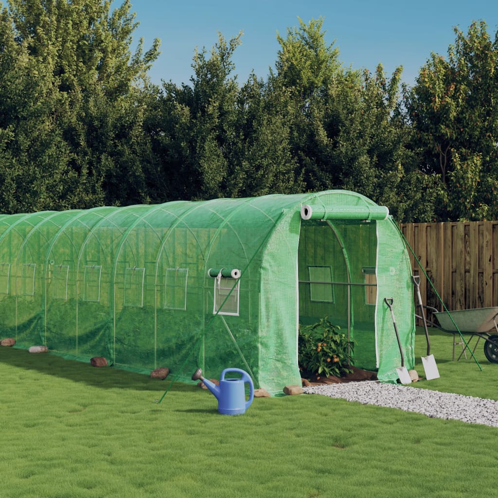 Växthus Med Stålram 32 M²