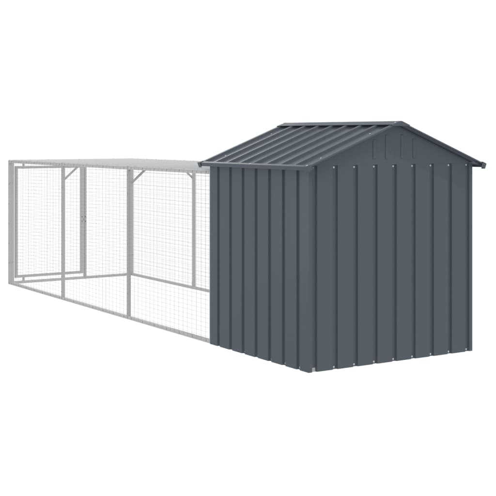 Hönshus med gård galvaniserat