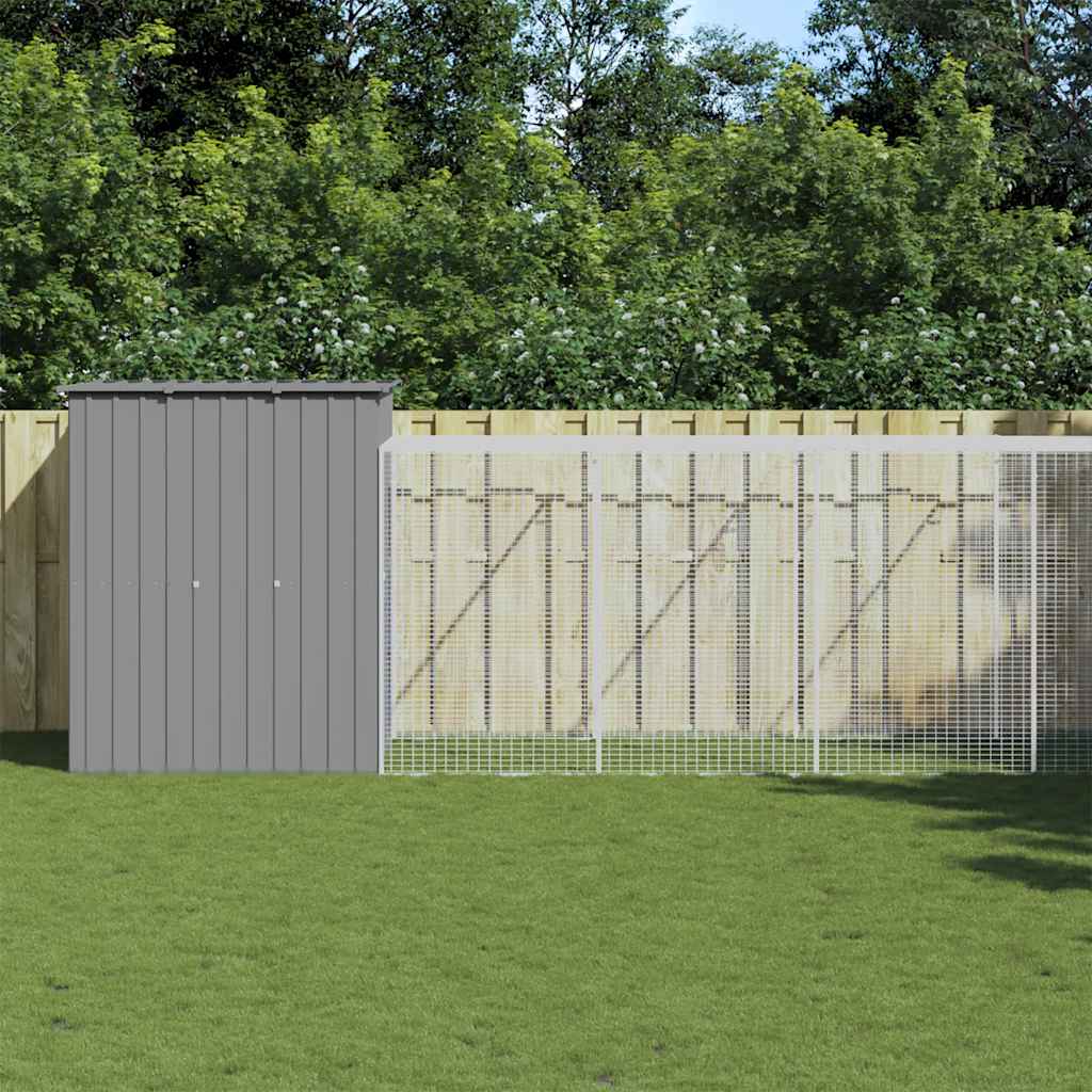 Hönshus med gård galvaniserat stål