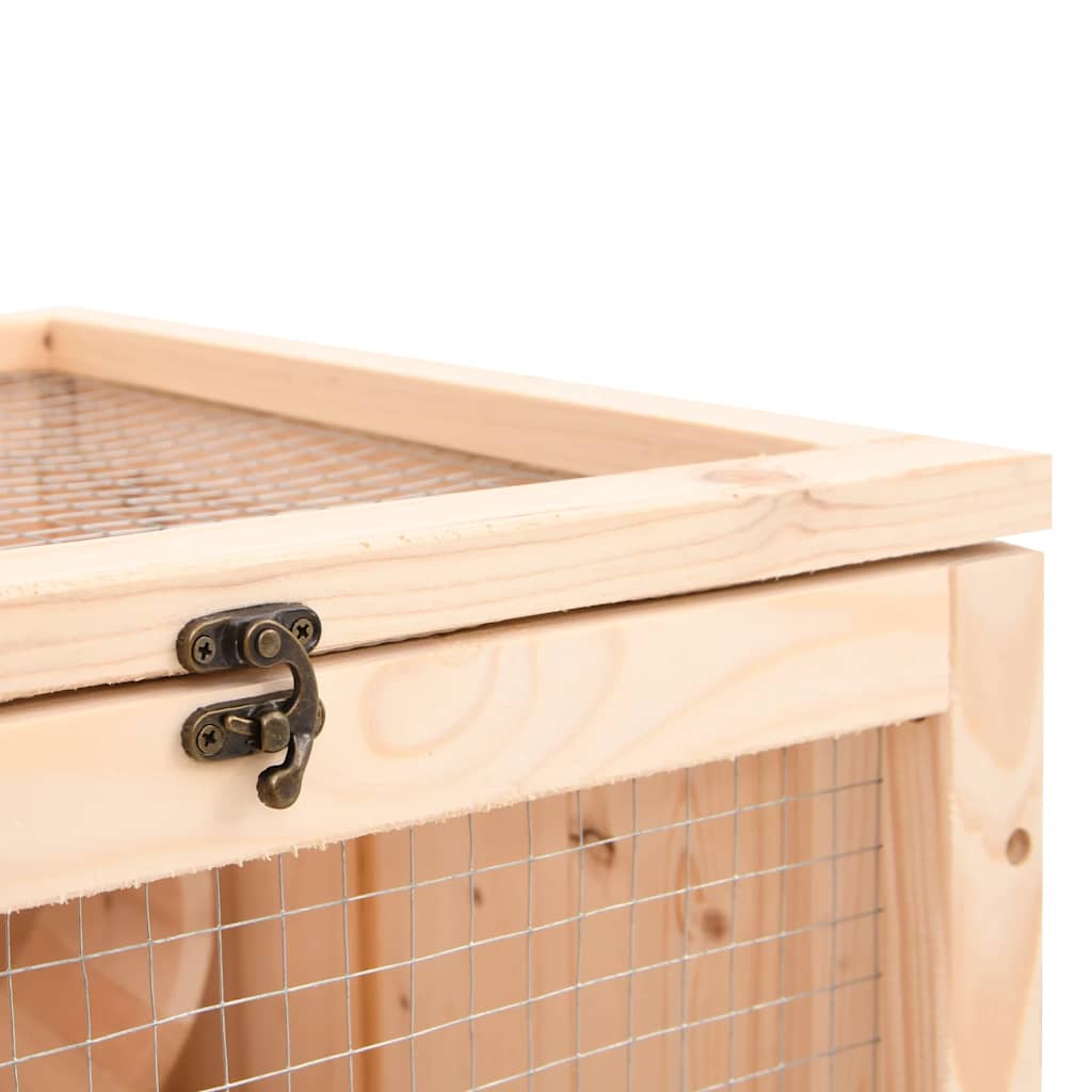 Hamsterbur massivt granträ
