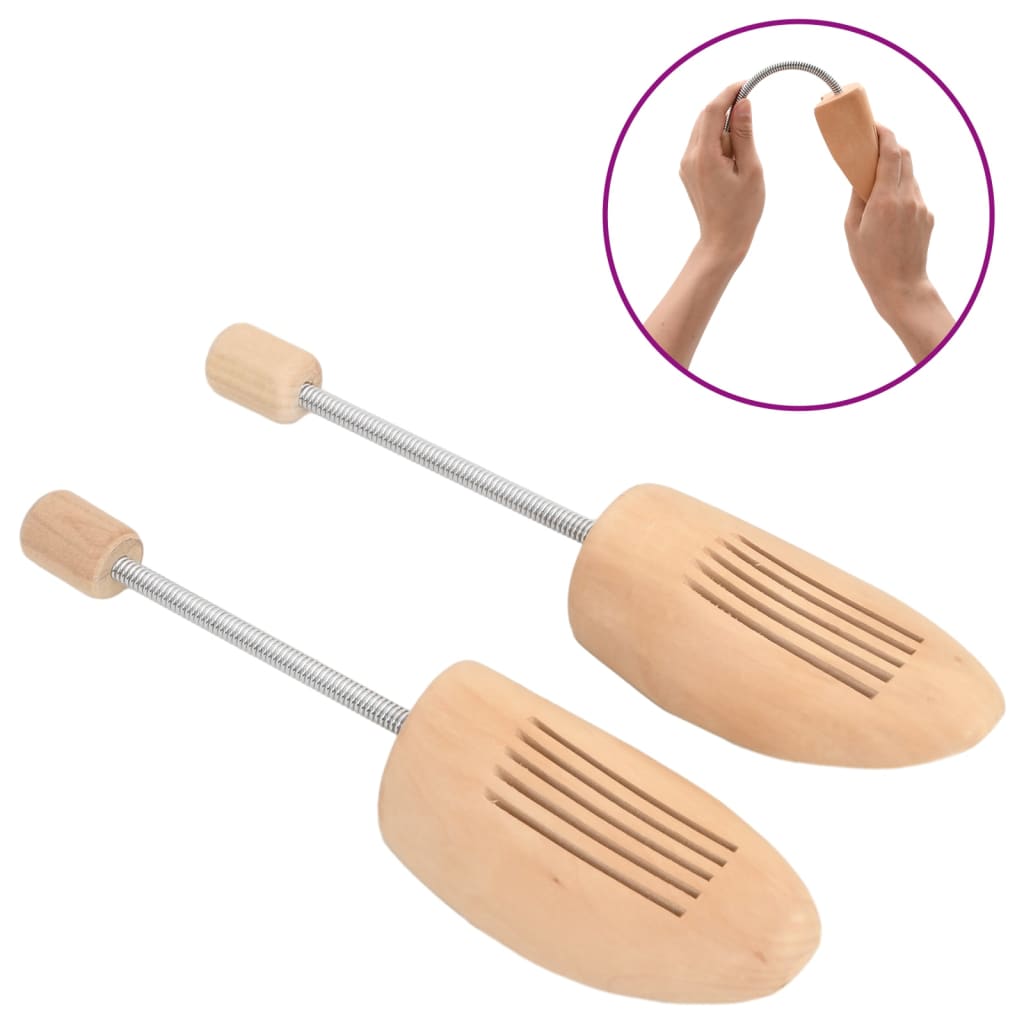 Skoblock 2 par EU 35-38 massivt lotusträ