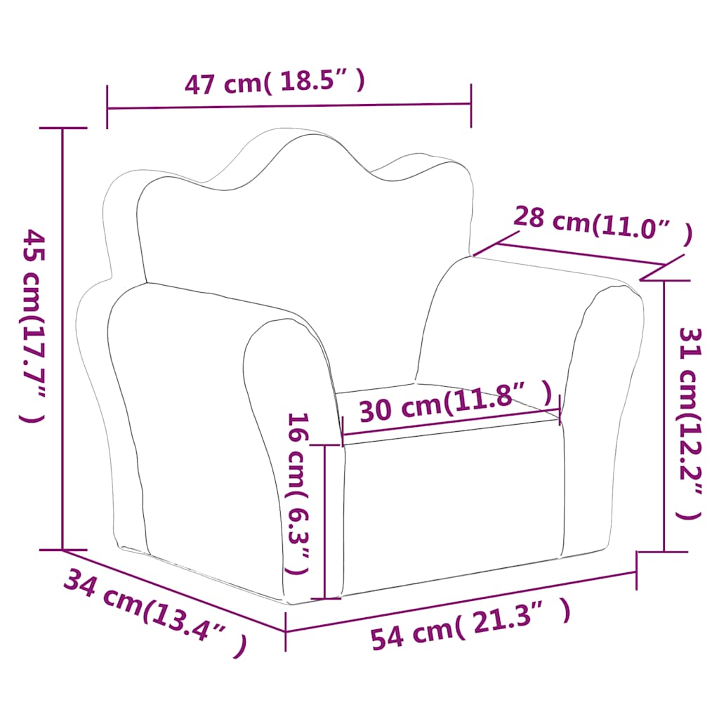 Barnsoffa Mjuk Plysch