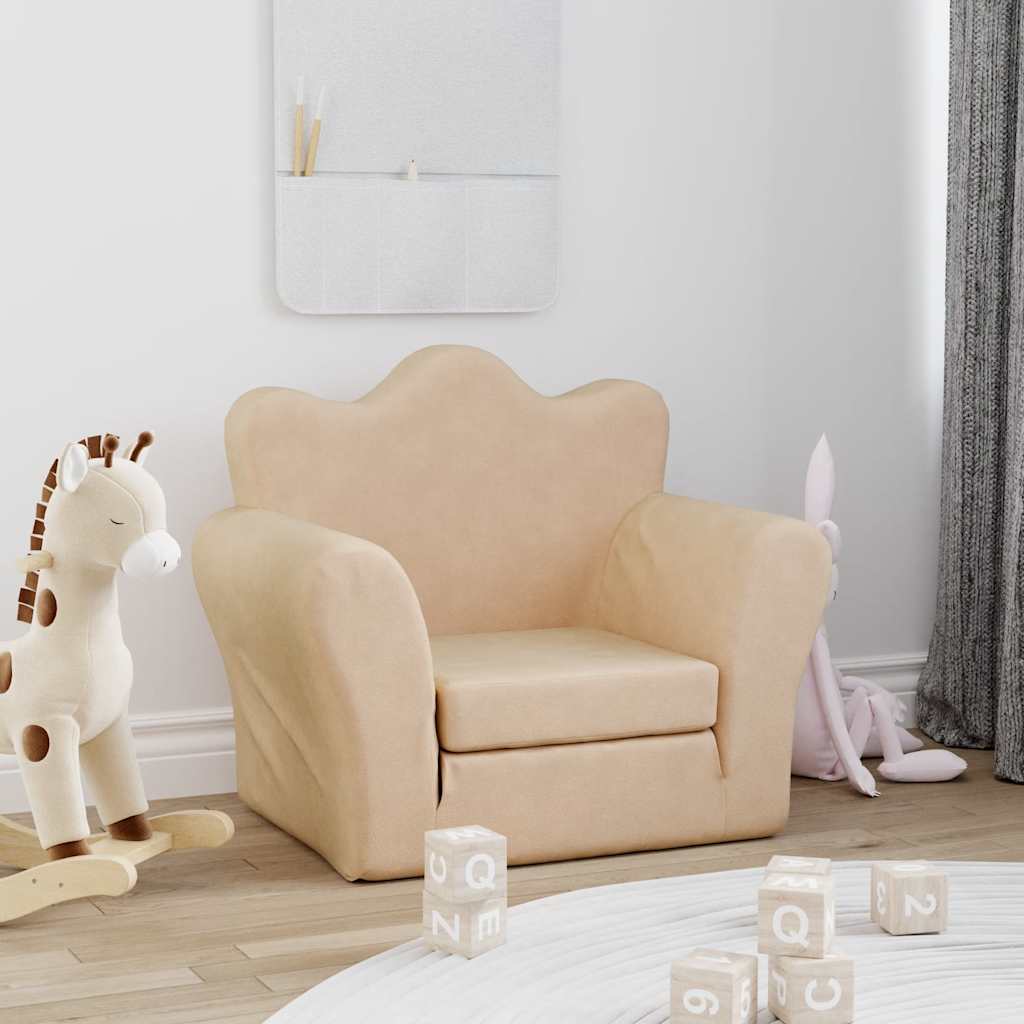 Bäddsoffa för Barn Mjuk Plysch