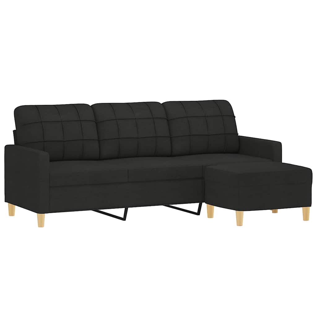 3-sitssoffa Med Fotpall
