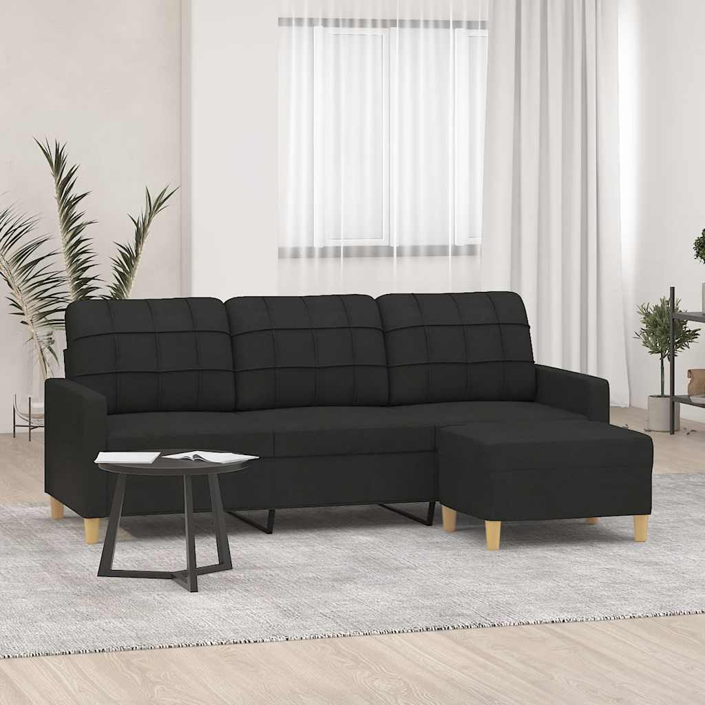 3-sitssoffa Med Fotpall