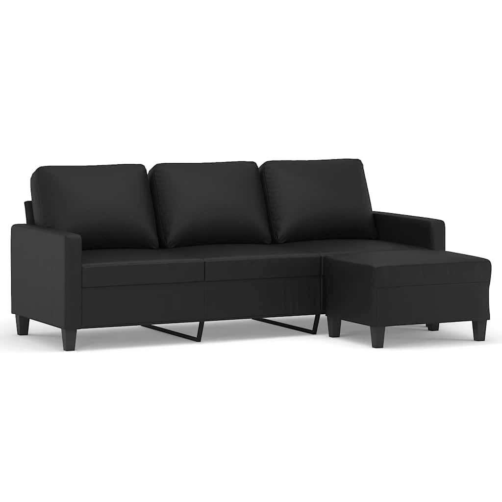3-sitssoffa Med Fotpall