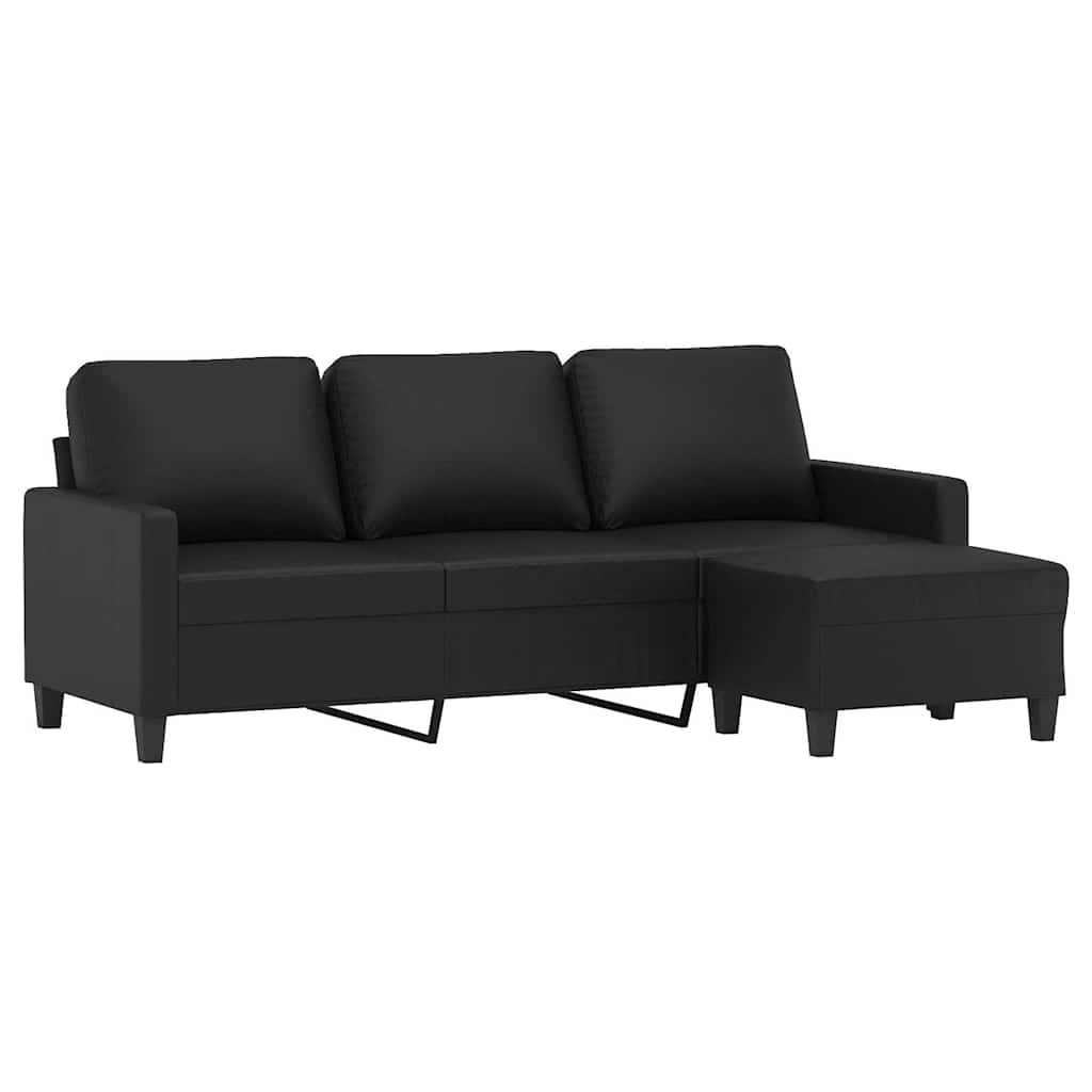 3-sitssoffa Med Fotpall