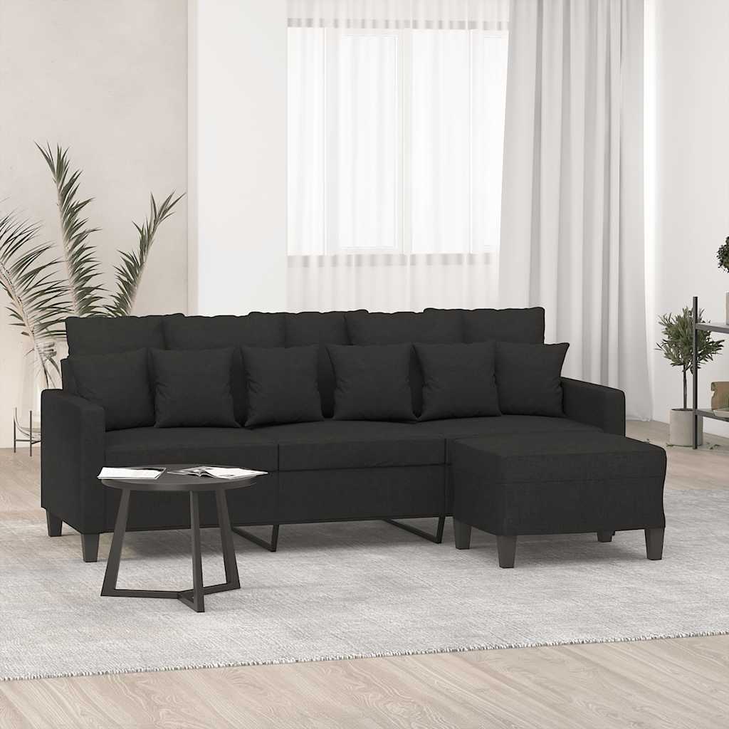 3-sitssoffa Med Fotpall