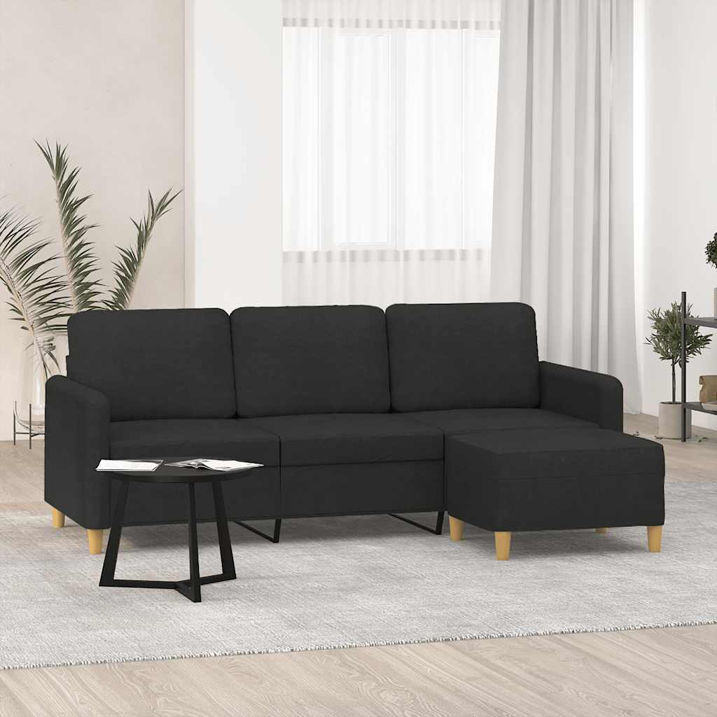 3-sitssoffa Med Fotpall