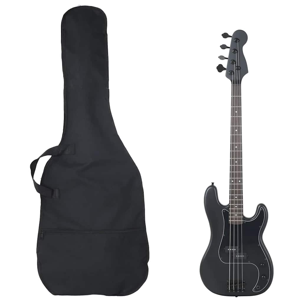 Elektrisk basgitarr för nybörjare med väska 4 och 4 46"