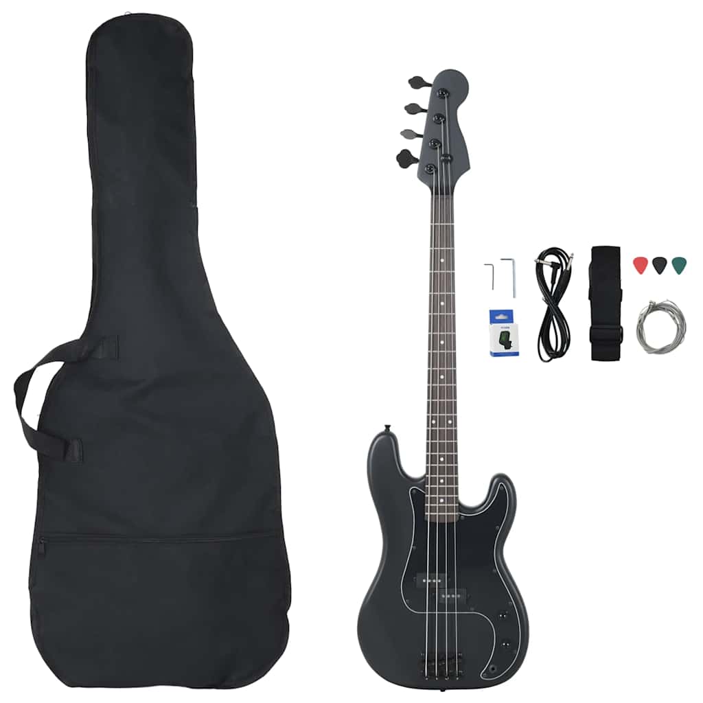 Elektrisk basgitarr för nybörjare med väska 4 och 4 46"