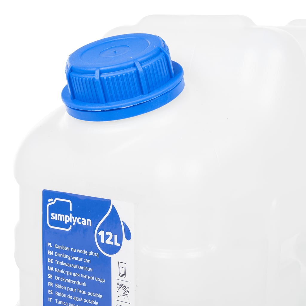 Vattenbehållare med kran 10 L plast