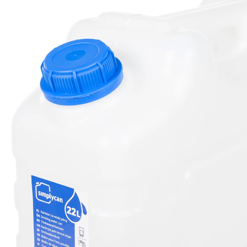 Vattenbehållare med kran 20 L plast