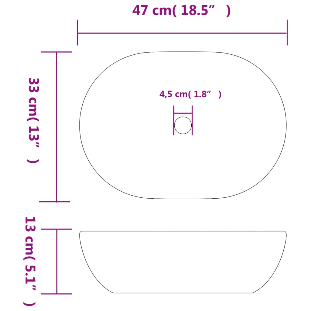 Handfat och oval keramik