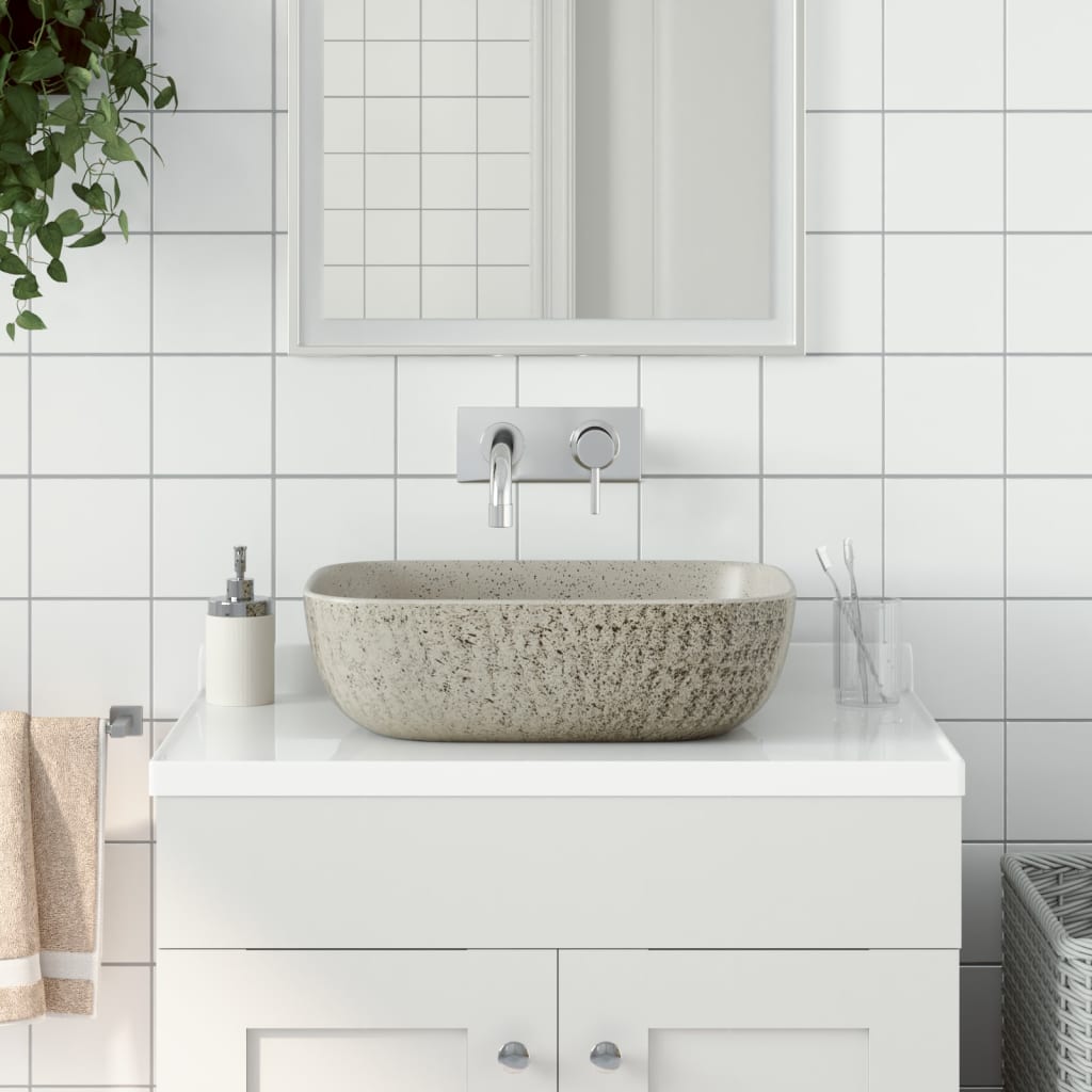Handfat rektangulär keramik