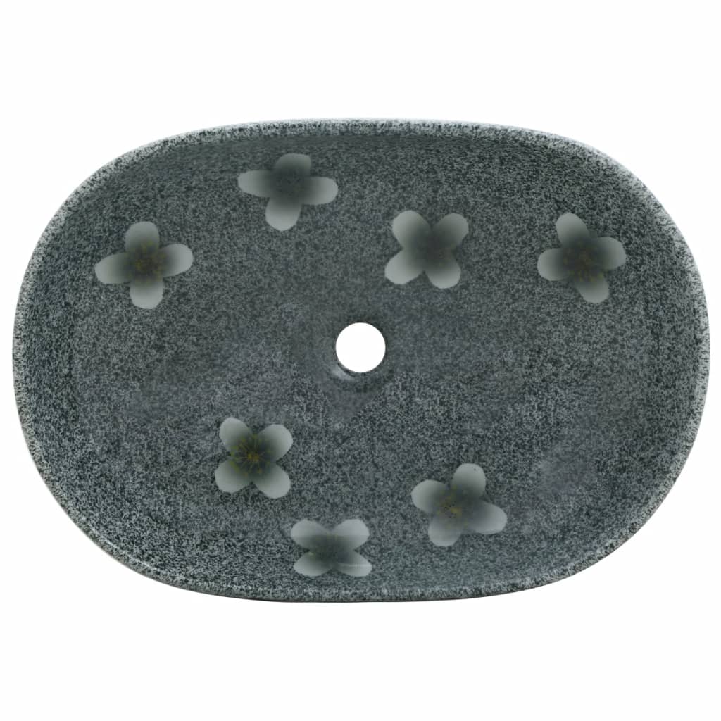 Handfat oval keramik