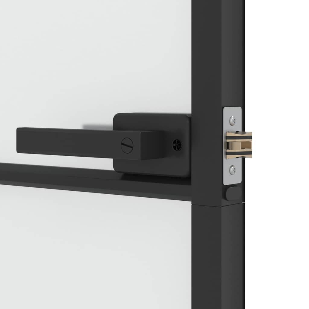 Innerdörr , härdat glas och aluminium slim