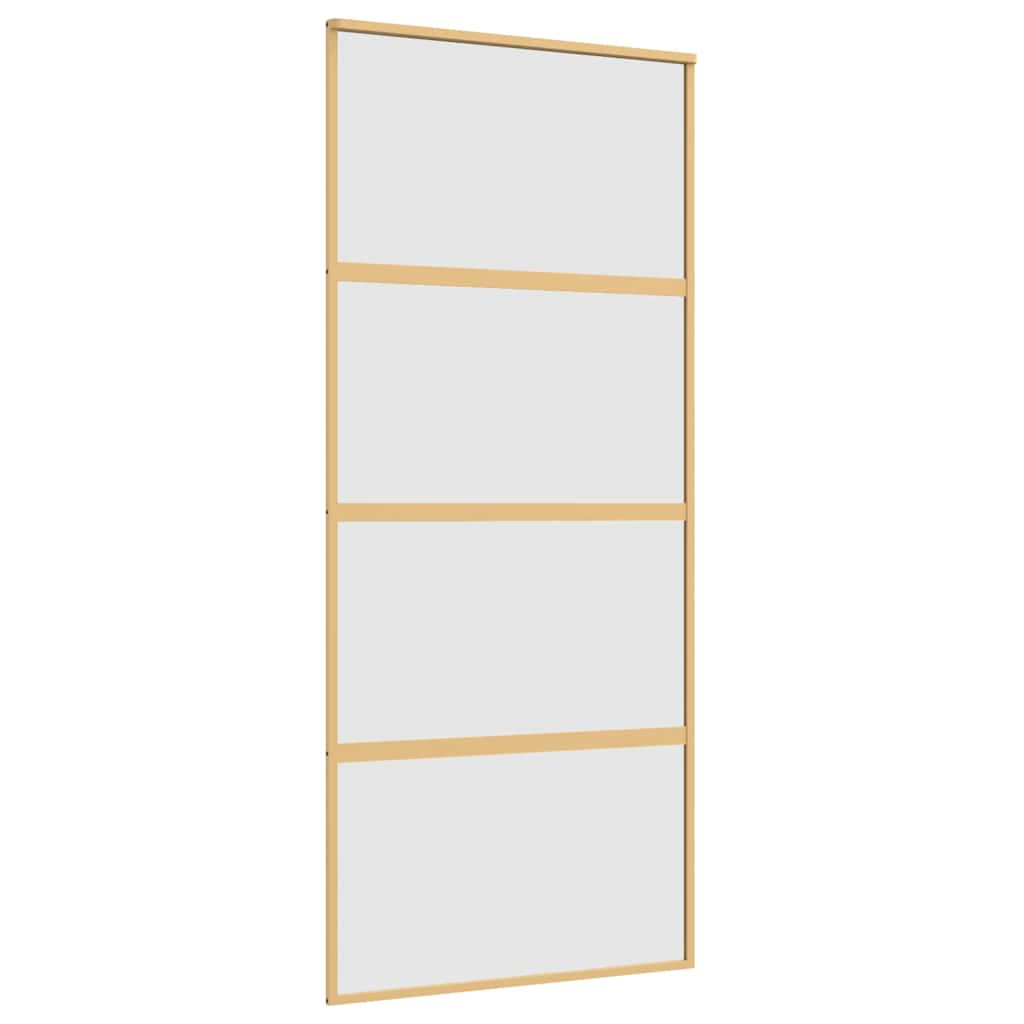 Skjutdörr frostat ESG-glas och aluminium