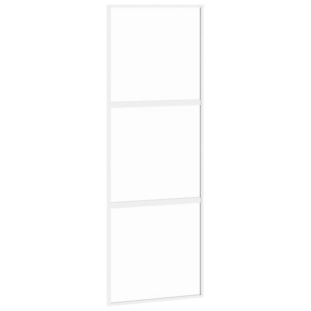 Skjutdörr härdat glas och aluminium