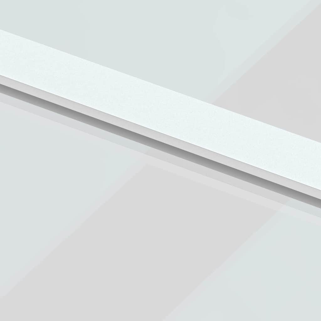 Skjutdörr härdat glas och aluminium