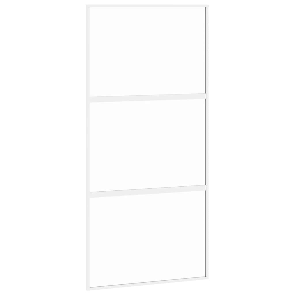 Skjutdörr 102, härdat glas och aluminium