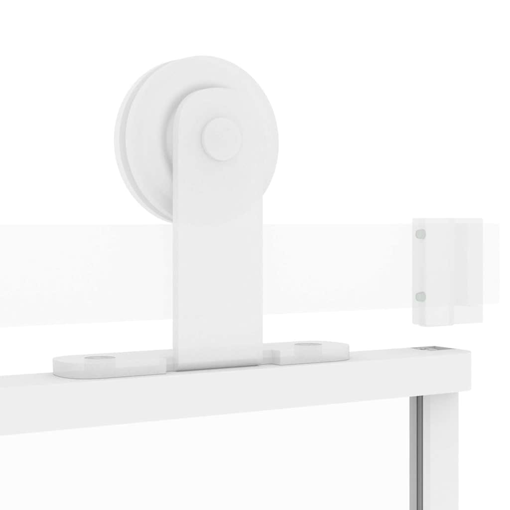 Skjutdörr 102, härdat glas och aluminium