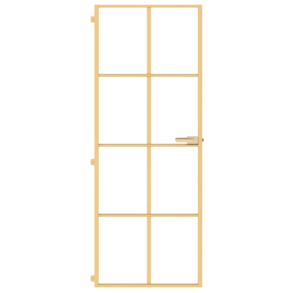 Innerdörr , härdat glas och aluminium slim