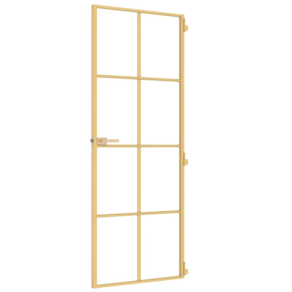 Innerdörr , härdat glas och aluminium slim