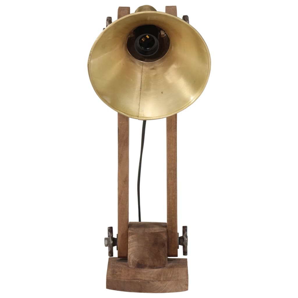Skrivbordslampa 25 W antik mässing E27