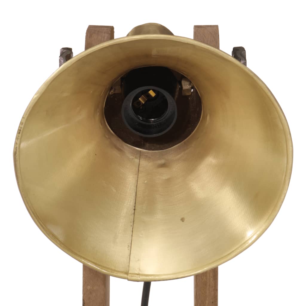 Skrivbordslampa 25 W antik mässing E27