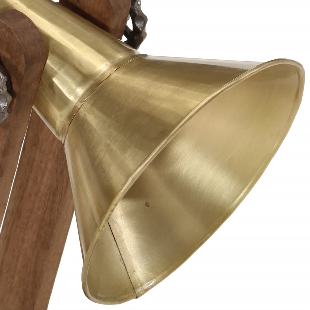 Skrivbordslampa 25 W antik mässing E27