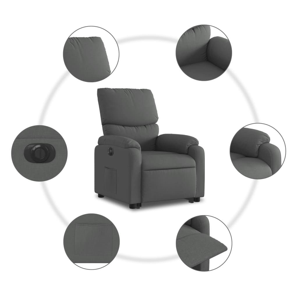 Elektrisk reclinerfåtölj med uppresningshjälp