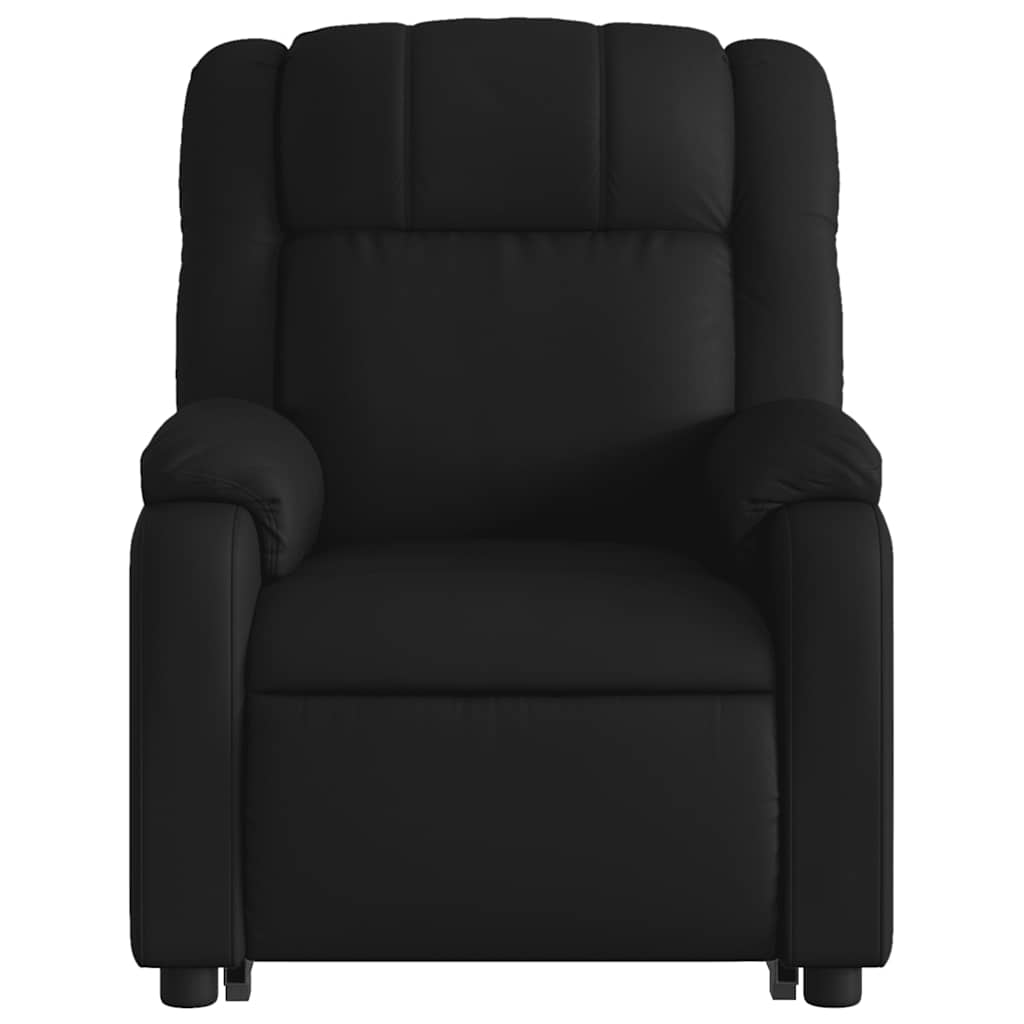 Massagefåtölj med uppresningshjälp konstläder