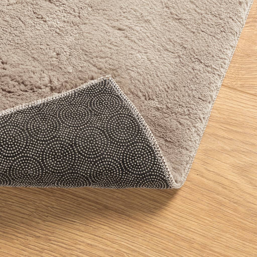 Mjuk matta HUARTE med kort lugg tvättbar sandbeige