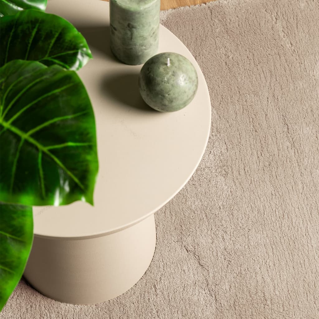 Mjuk matta HUARTE med kort lugg tvättbar sandbeige