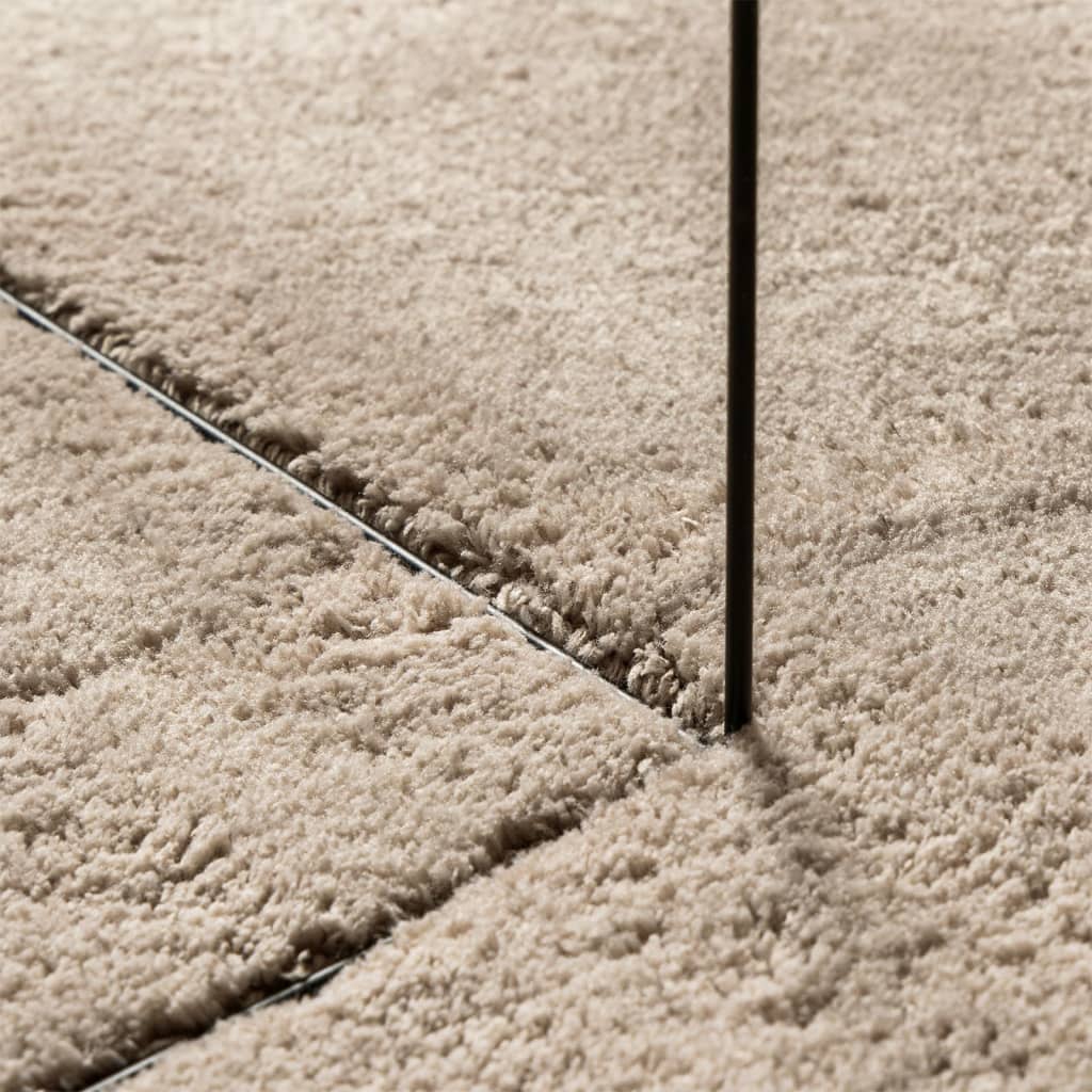 Mjuk matta HUARTE med kort lugg tvättbar sandbeige