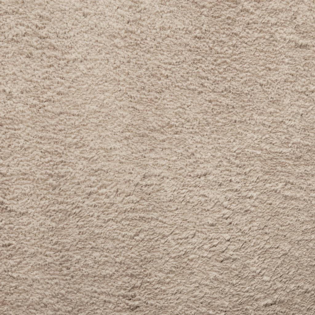 Mjuk matta HUARTE med kort lugg tvättbar sandbeige