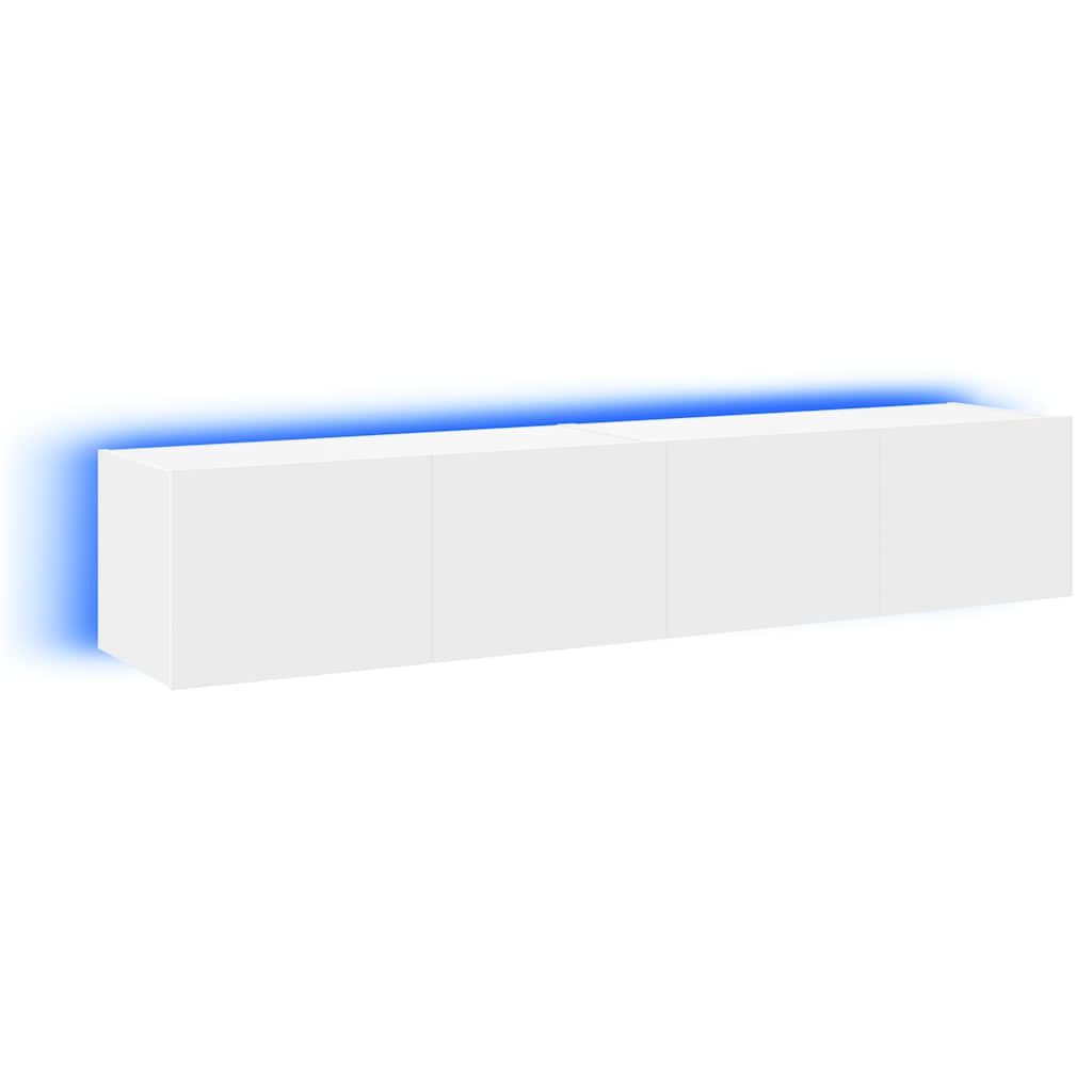 Väggmonterad TV-Bänk LED 2 st