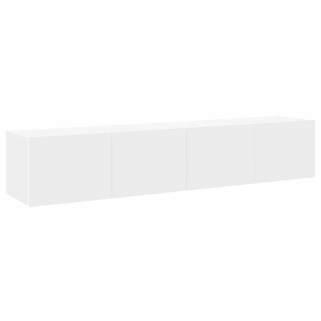 Väggmonterad TV-Bänk LED 2 st