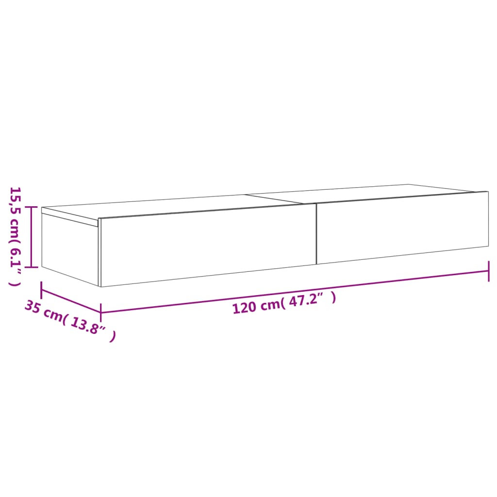 TV-bänkar Med LED-belysning