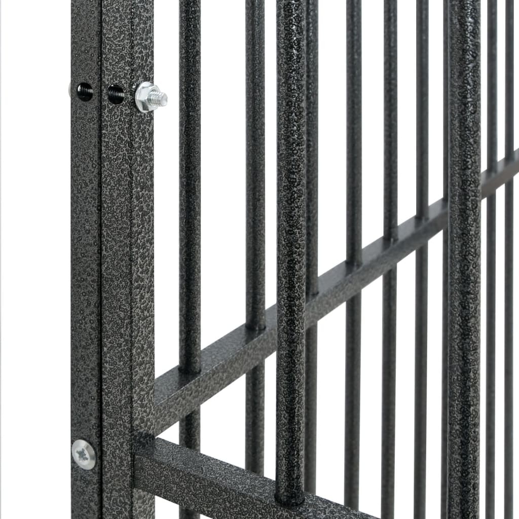 Hundhage 8 paneler galvaniserat