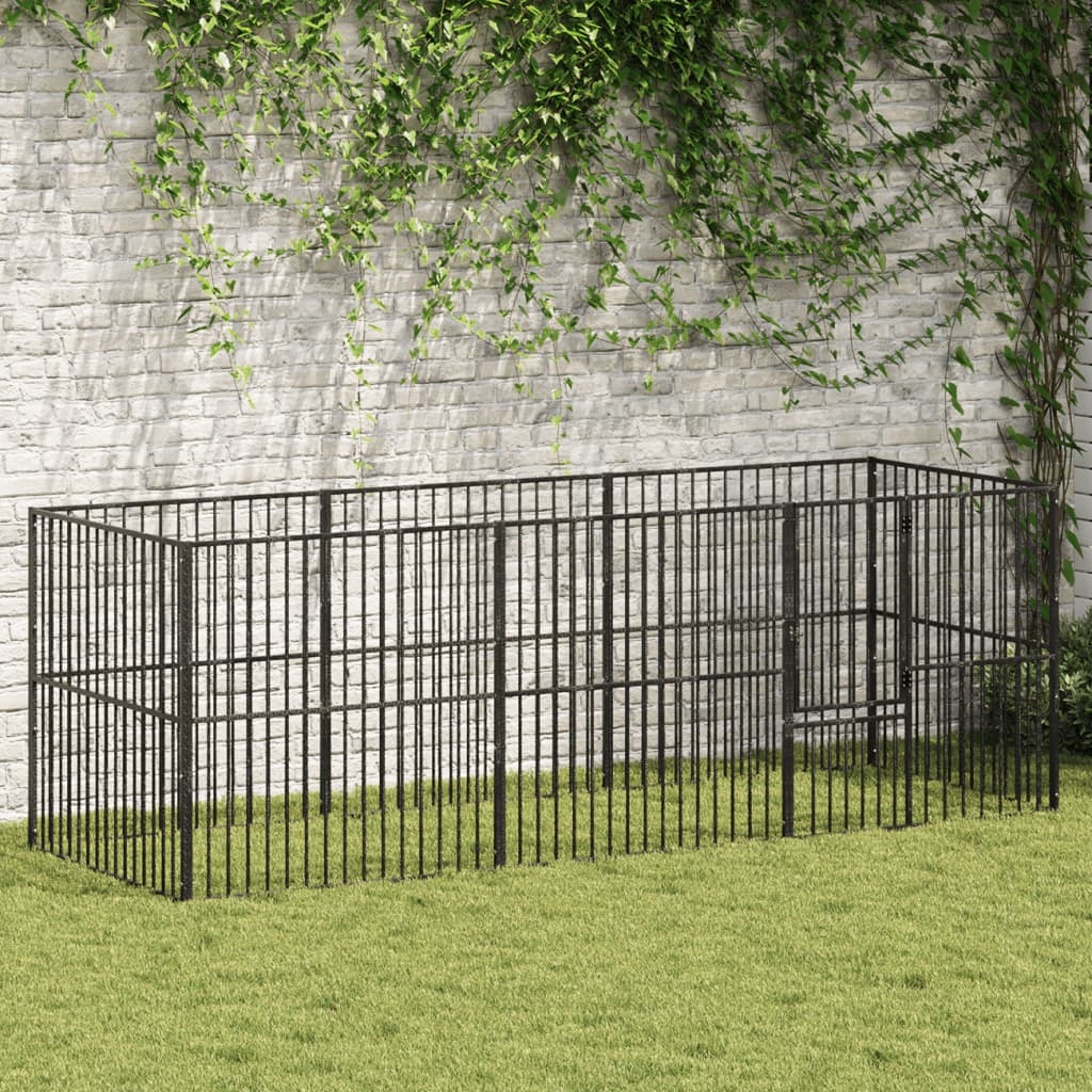 Hundhage 8 paneler galvaniserat