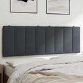 Headboard Cushion "Hanko" Dark Grey Velvet