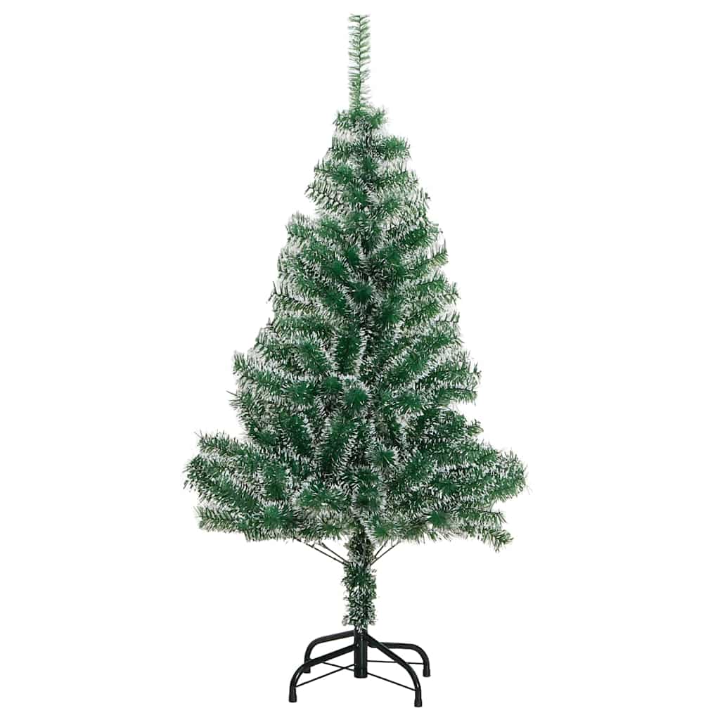 Plastgran 150 LEDs och kulor och snö