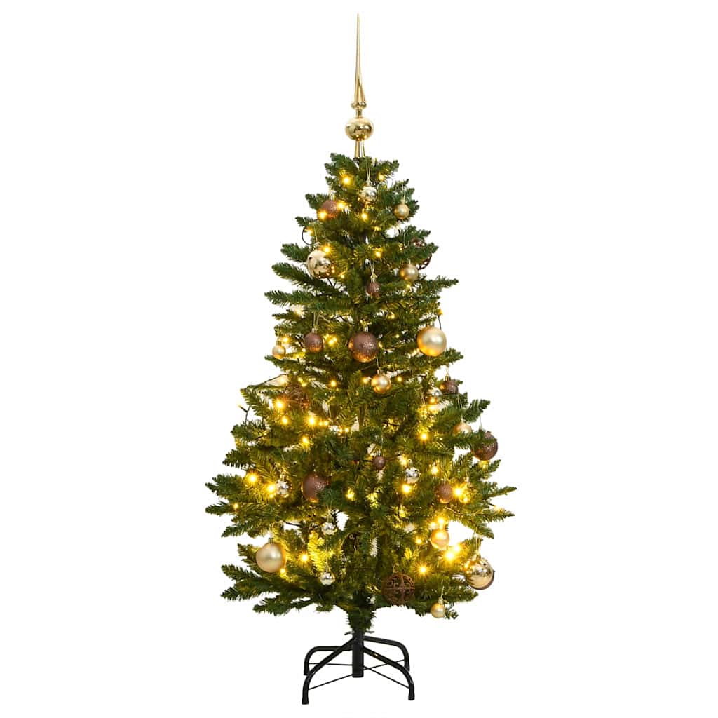 Plastgran med gångjärn 150 LEDs & kulor