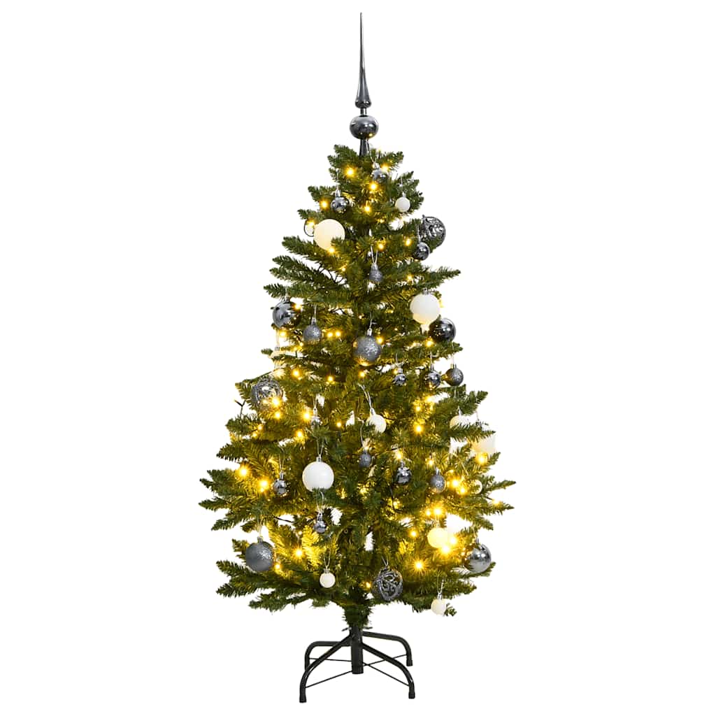 Plastgran med gångjärn 150 LEDs & kulor