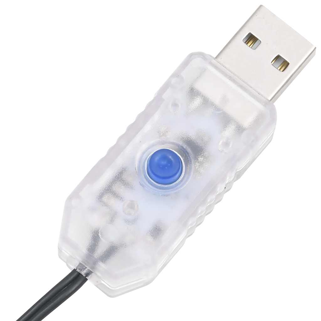 Plastgran 300 LEDs&kulor&snö