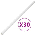Kabelkanal med klämmor Ø30 mm 30 m PVC