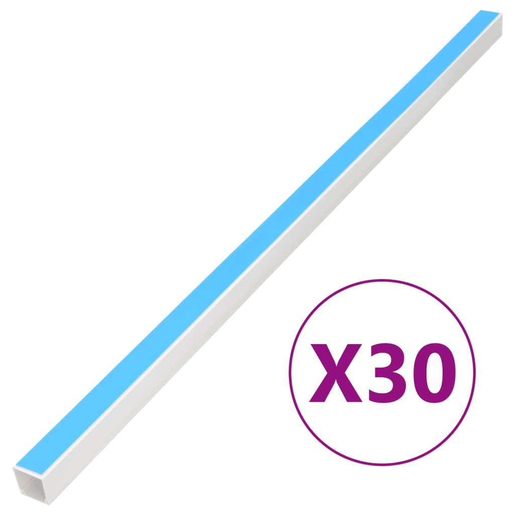Kabelkanal självhäftande 30 m PVC