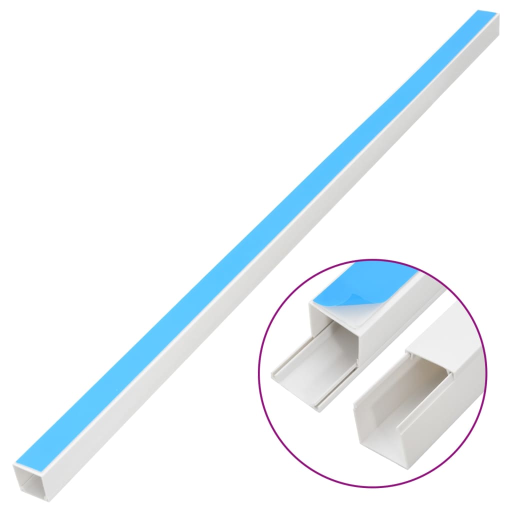 Kabelkanal självhäftande 30 m PVC